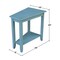 International Concepts Keystone Accent Table, Ocean Blue, Antique Rubbed OT32-45 - alternate 8